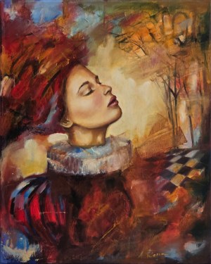 Alicja RESSA, Kobieta w czerwonym żabocie, 2011