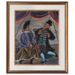 Zofia Stryjeńska (1891, Kraków – 1976, Geneva), Jewish Dance, ca. 1960