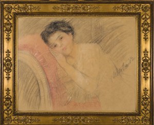 Teodor Axentowicz (1859 Braszów/Rumunia - 1938 Kraków), Zamyślona, 1904 r.