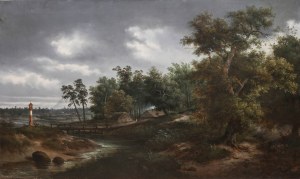 Adam Wiktor Malinowski (1823 Lublin - 1892 Warszawa), Krajobraz polski, 1863 r.