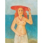 Kiejstut Bereźnicki (b. 1935, Poznań), Woman in a Red Hat, 2019