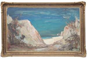 Marian Mokwa (1889 Malary - 1987 Sopot), Zejście na plażę