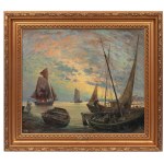 Henryk Baranowski (1932, Starogard Gdański – 2005, Gdynia), Twilight by the Sea
