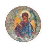 Antoni Suchanek (1901, Rzeszów – 1982, Gdynia), Plate, “Angel,” 1975