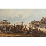 Tadeusz Rybkowski (1848, Kielce – 1926, Lviv), A Galician Town, 1881