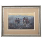 Wacław F. Pawliszak (1866 Warsaw – 1905, ibid.), Galloping Cavalrymen