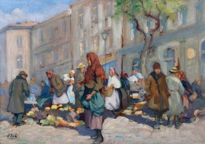 Erno Erb (1890 Lwów - 1943 tamże), Na targowisku