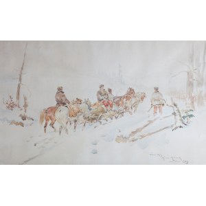 Karol Kossak (1896 Lviv–1975 Ciechocinek), *The Hutsuls*, 1943
