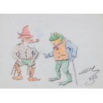 Karol Kossak (1896 Lviv–1975 Ciechocinek), *The Gnome and the Frog*, 1968