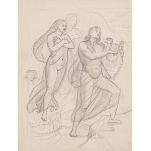 Jan Styka (1858 Lviv – 1925 Rome), Orpheus and Eurydice
