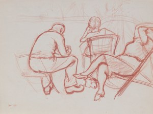 Henryk Hayden (1883 Warszawa - 1970 Paryż), W towarzystwie psa