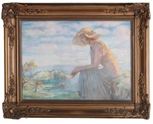 Eugeniusz Urbański-Nieczuja (1877-1955), Rozmyślając nad brzegiem morza