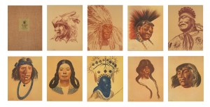 Bolesław Cybis (1895 Wilno - 1957 Trenton), Teka Folio One of American Indian Drawings