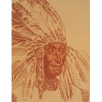 Bolesław Cybis (1895, Vilnius - 1957, Trenton), Recueil « Folio One » de dessins d'Amérindiens