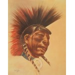 Bolesław Cybis (1895, Vilnius - 1957, Trenton), Recueil « Folio One » de dessins d'Amérindiens