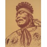 Bolesław Cybis (1895, Vilnius - 1957, Trenton), Recueil « Folio One » de dessins d'Amérindiens