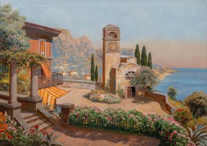 Gottfried Arnegger (1908 Wiedeń - 1943), Capri. Piazza Umberto