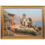 Gottfried Arnegger (1908 Vienna - 1943), Capri. Piazza Umberto