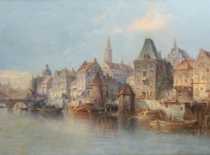 Karl Kaufmann (1843 Neuplachowitz - 1905 Wiedeń), Widok miasta
