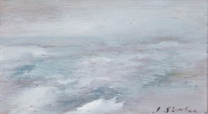 Jerzy Skrebec (1926 Łódź-1995 Gdańsk), Morze zimą