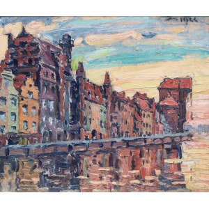 Ignacy Mazurek (1880–1950), Gdańsk. On the Motława River
