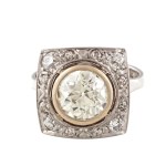 Diamond ring, second half of the 20th century