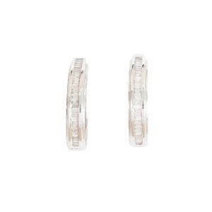 Boucles d'oreilles en diamants, style contemporain