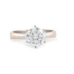 Contemporary solitaire ring