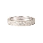 Diamond wedding band, contemporary