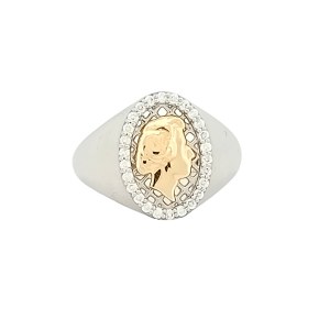 Bague à cachet à l'effigie de Chopin, contemporaine
