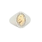 Signet ring featuring an image of Chopin, contemporary