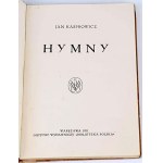 KASPROWICZ - HYMNS, 1st ed., 1921