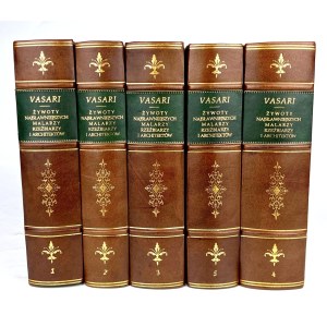 VASARI—LIVES OF THE MOST FAMOUS PAINTERS, SCULPTORS, AND ARCHITECTS, vols. I–IX in 5 volumes [complete set]