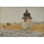 Adam SETKOWICZ (1876–1945), "After the Hay Harvest—Landscape with a Shrine"