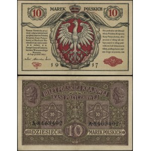 Poland, 10 Polish marks, December 9, 1916, General, tickets, A