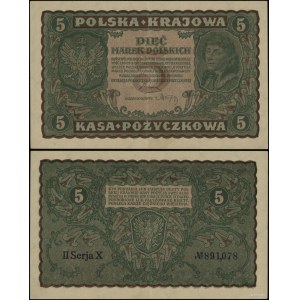Poland, 5 Polish stamps, May 17, 1919, II-X