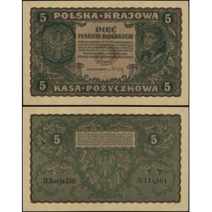 Poland, 5 Polish stamps, May 17, 1919, II-DB