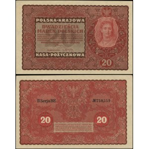 Poland, 20 Polish marks, August 23, 1919, II-BE