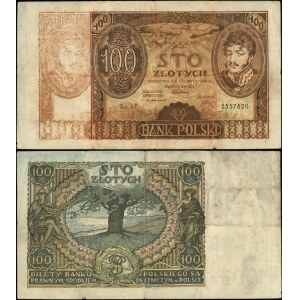 Polska, destrukt banknotu nominału 100 złotych, 2.06.1932, AF