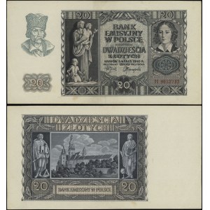 Poland, 20 zlotych, March 1, 1940, H