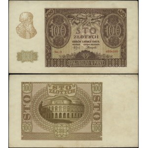 Polska, 100 złotych, 1.03.1940, D