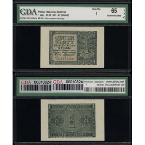 Poland, 1 zloty, August 1, 1941, BC