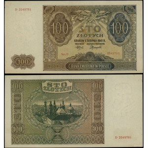 Poland, 100 zlotych, August 1, 1941, D