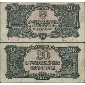 Polska, 20 złotych, 1944, OBOWIĄZKOWE, PA