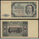 Poland, 20 zlotych, July 1, 1948