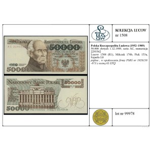 Polonia, 50.000 zloty, 1° dicembre 1989, AC