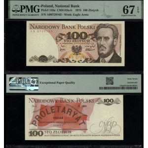 Poland, 100 zlotych, January 15, 1975, AB