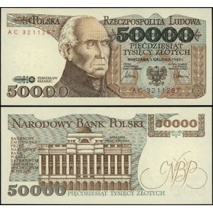 Polska, 50.000 złotych, 1.12.1989, AC