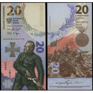 Polonia, 20 zloty, 29 gennaio 2020, Battaglia di Varsavia