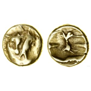 Gallia, 1/4 di statere del tipo Boat / Tree, (circa 80-50 a.C.)